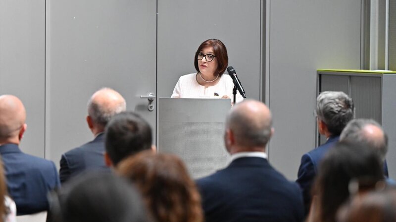 Sahiba Gafarova delivered a speech at the University of Geneva