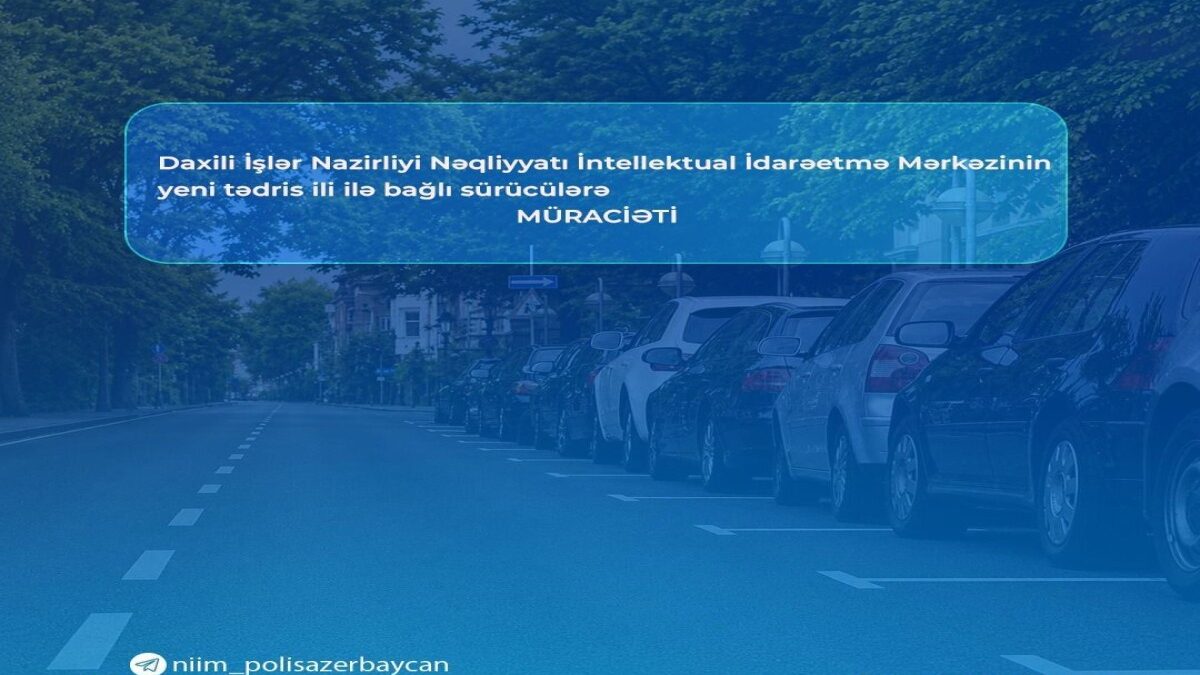 NIIM has appealed to drivers regarding the new academic year