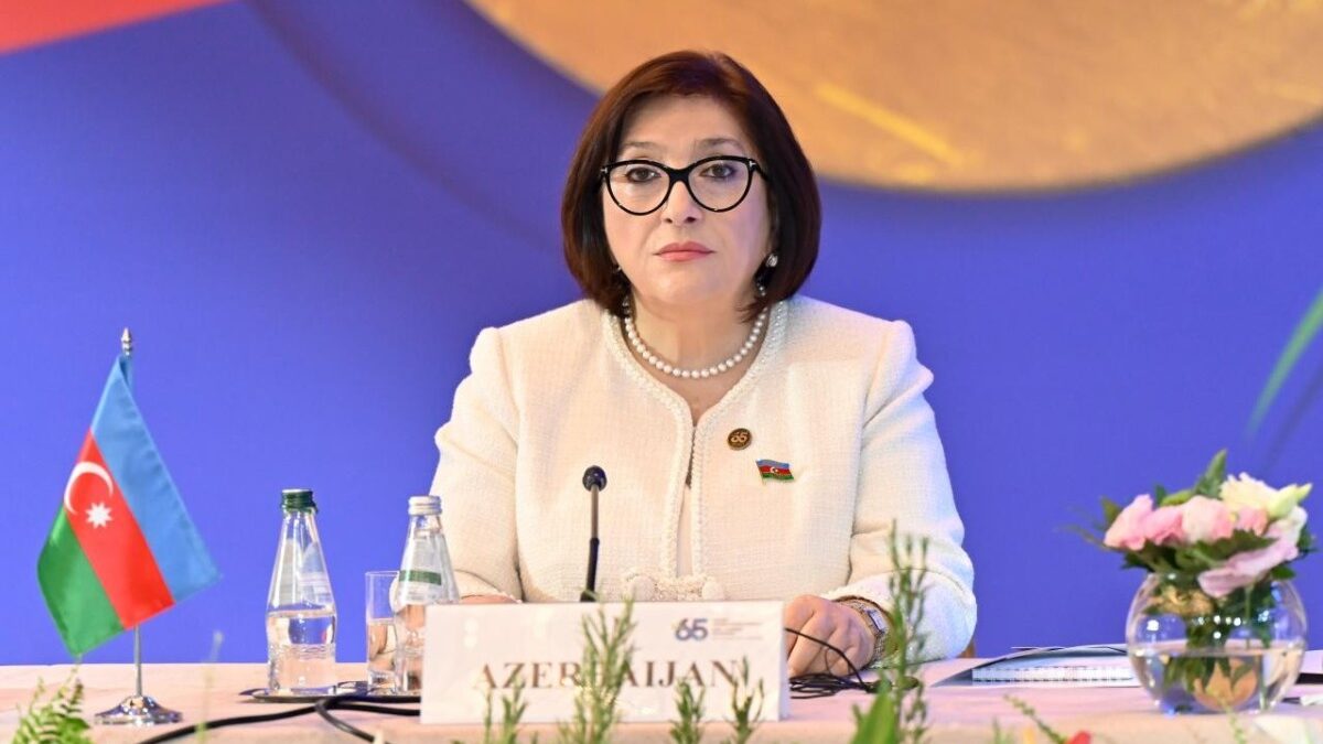 Sahiba Gafarova spoke at a conference on the Non-Aligned Movement