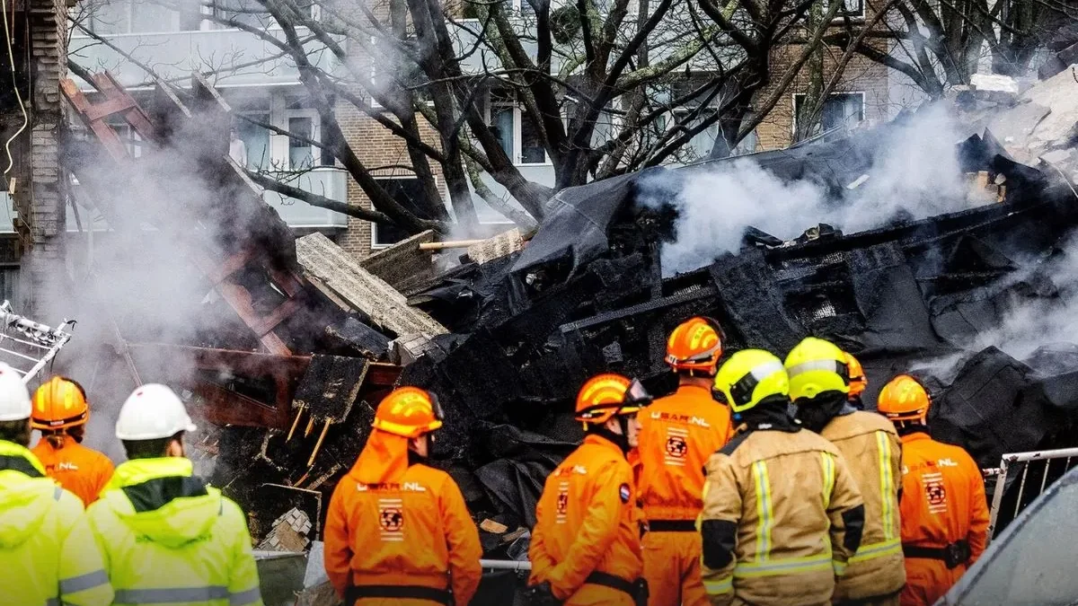 A powerful explosion occurred near a residential building in the Netherlands
