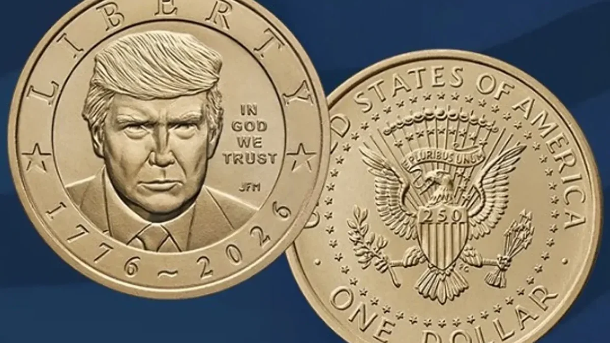 Dollar coins featuring Trump released in the USA