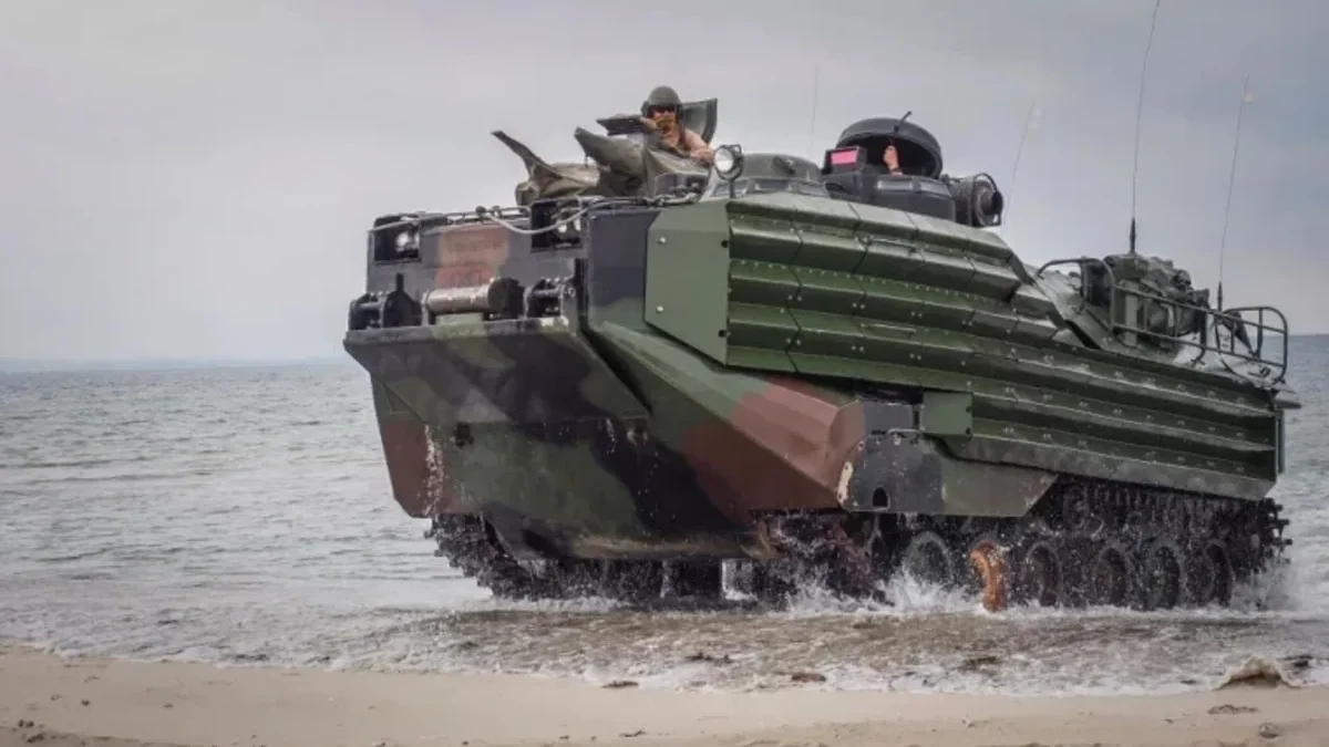 The US has delivered 9 amphibious assault vehicles to Romania