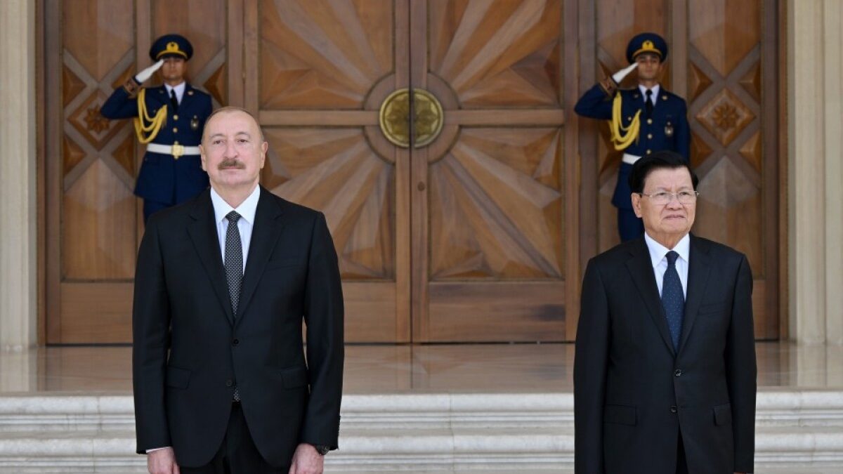 Official welcome ceremony for the President of Laos held in Baku