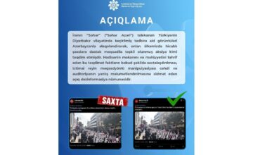 Media and Broadcasting Council: Iran’s “Sahar” TV channel spread disinformation by linking Diyarbakir footage to Azerbaijan
