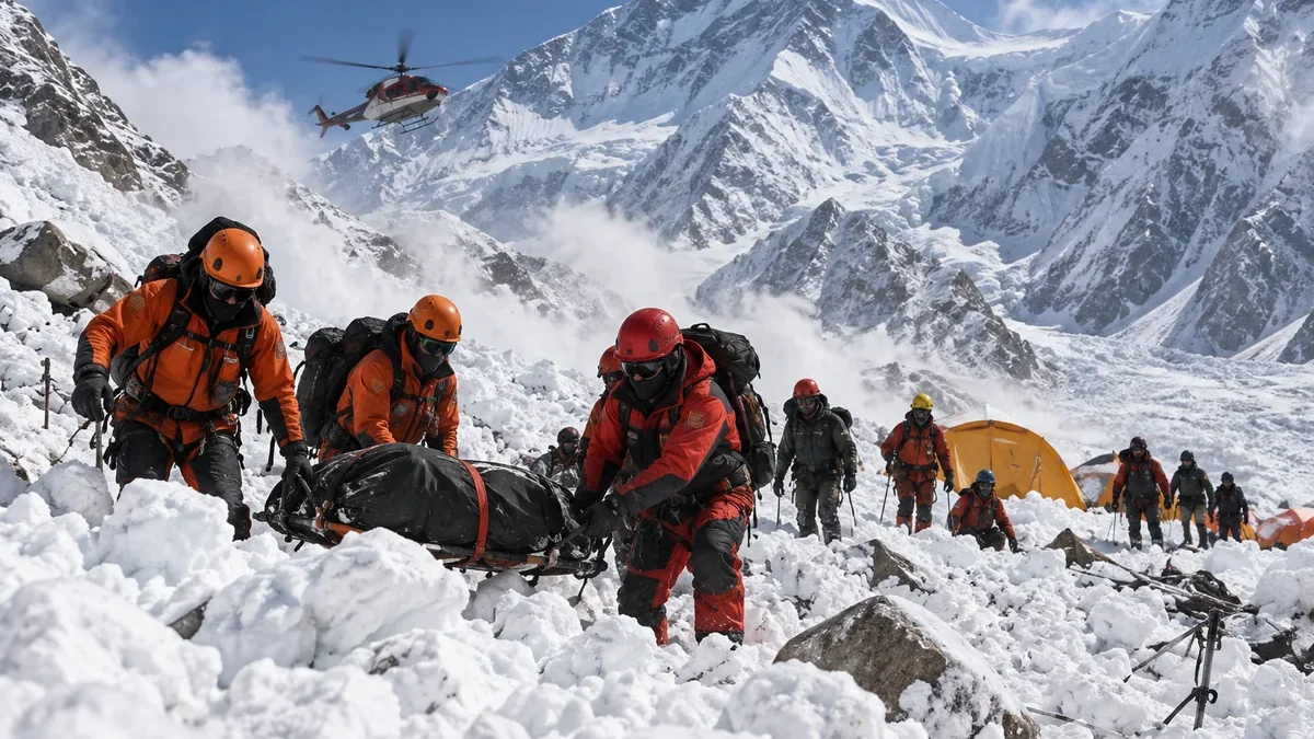 Horrific Avalanche in the Himalayas: Death Toll Reaches 15