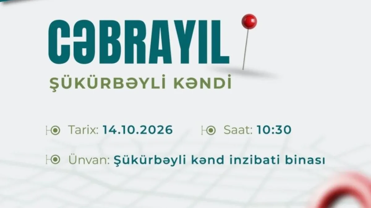 Labor Fair to be held in Shukurbeyli village of Jabrayil