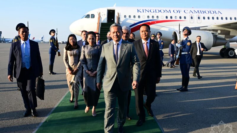 Official Welcome Ceremony for the Prime Minister of Cambodia in Baku