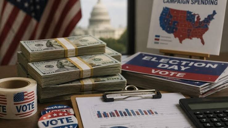 US parties spent a record $147 million on advertising in one day