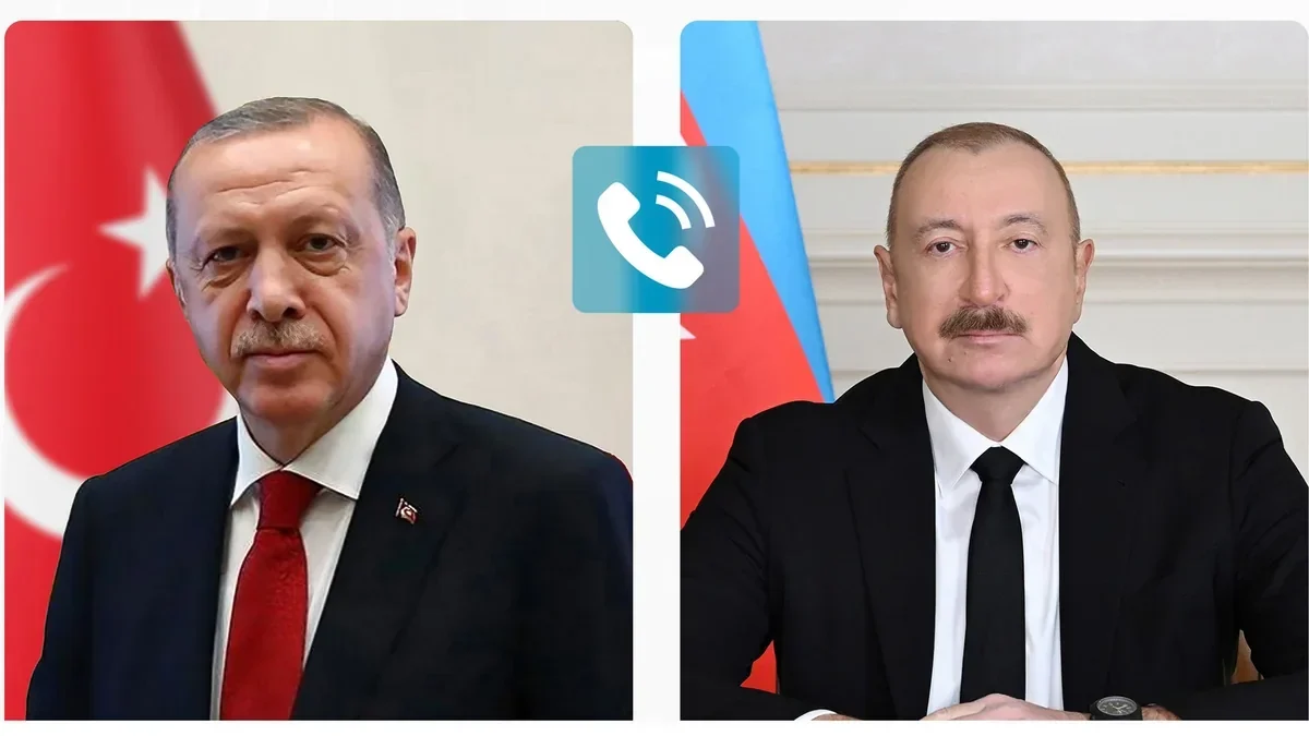Recep Tayyip Erdoğan calls Ilham Aliyev
